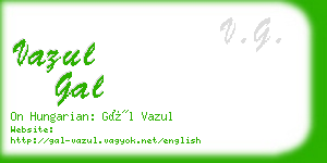 vazul gal business card